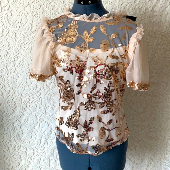 Marc New York Tops - Marc New York Sequin Blouse